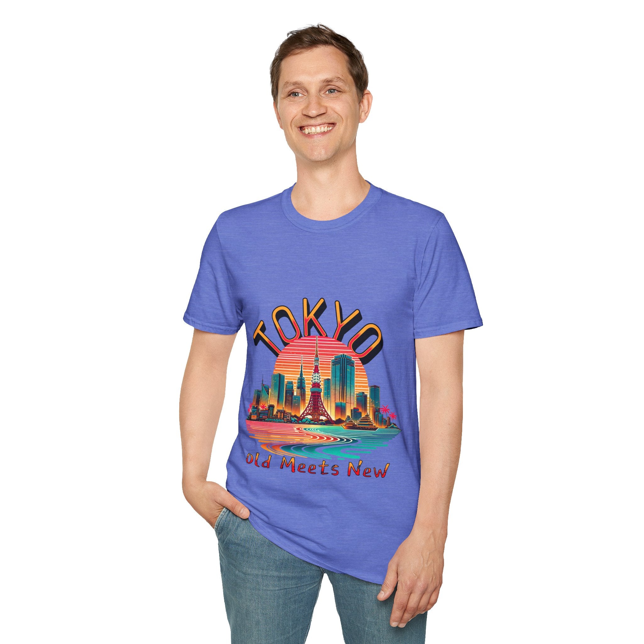Toyko Old Meets New Unisex Softstyle T-Shirt