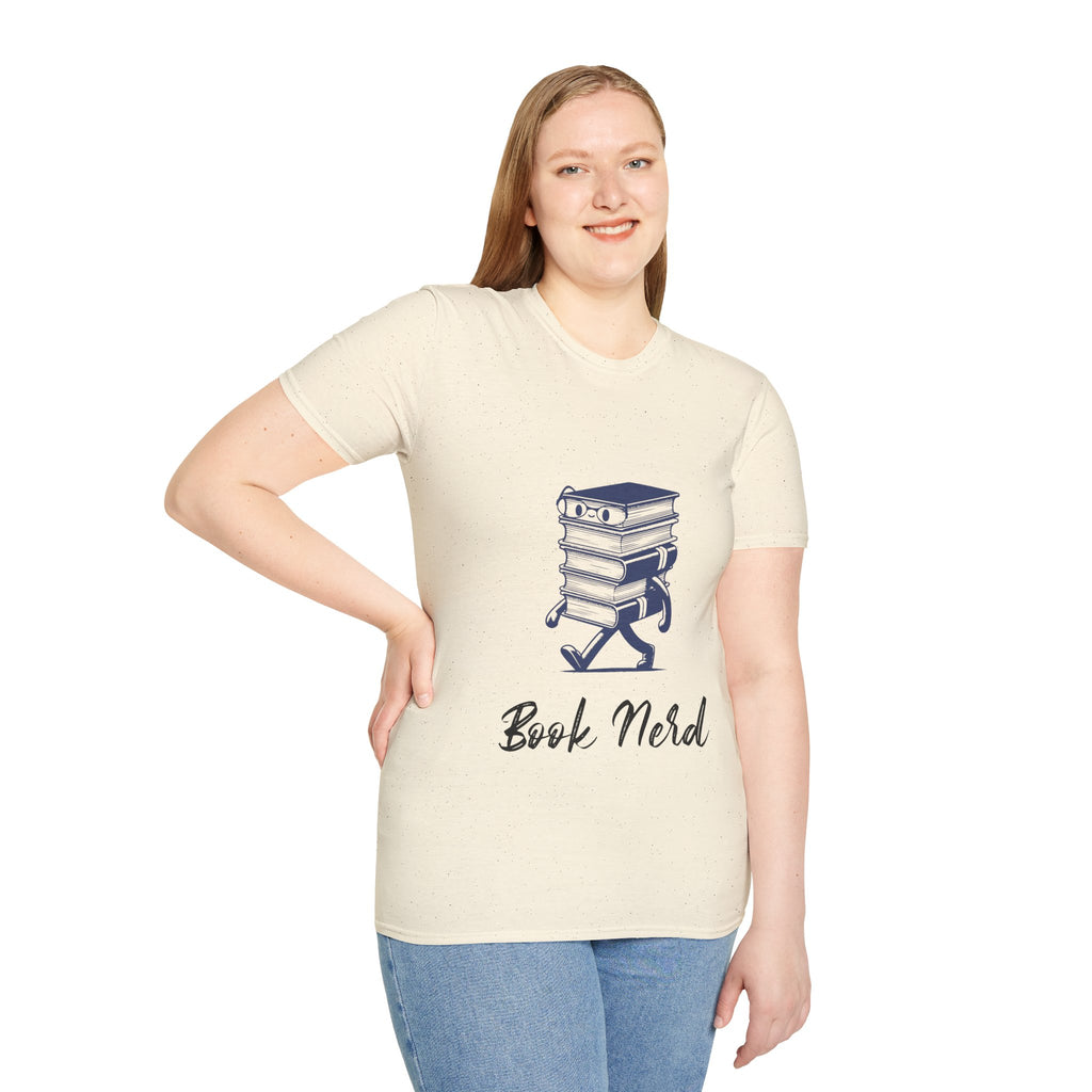 Book Nerd Unisex Softstyle T-Shirt
