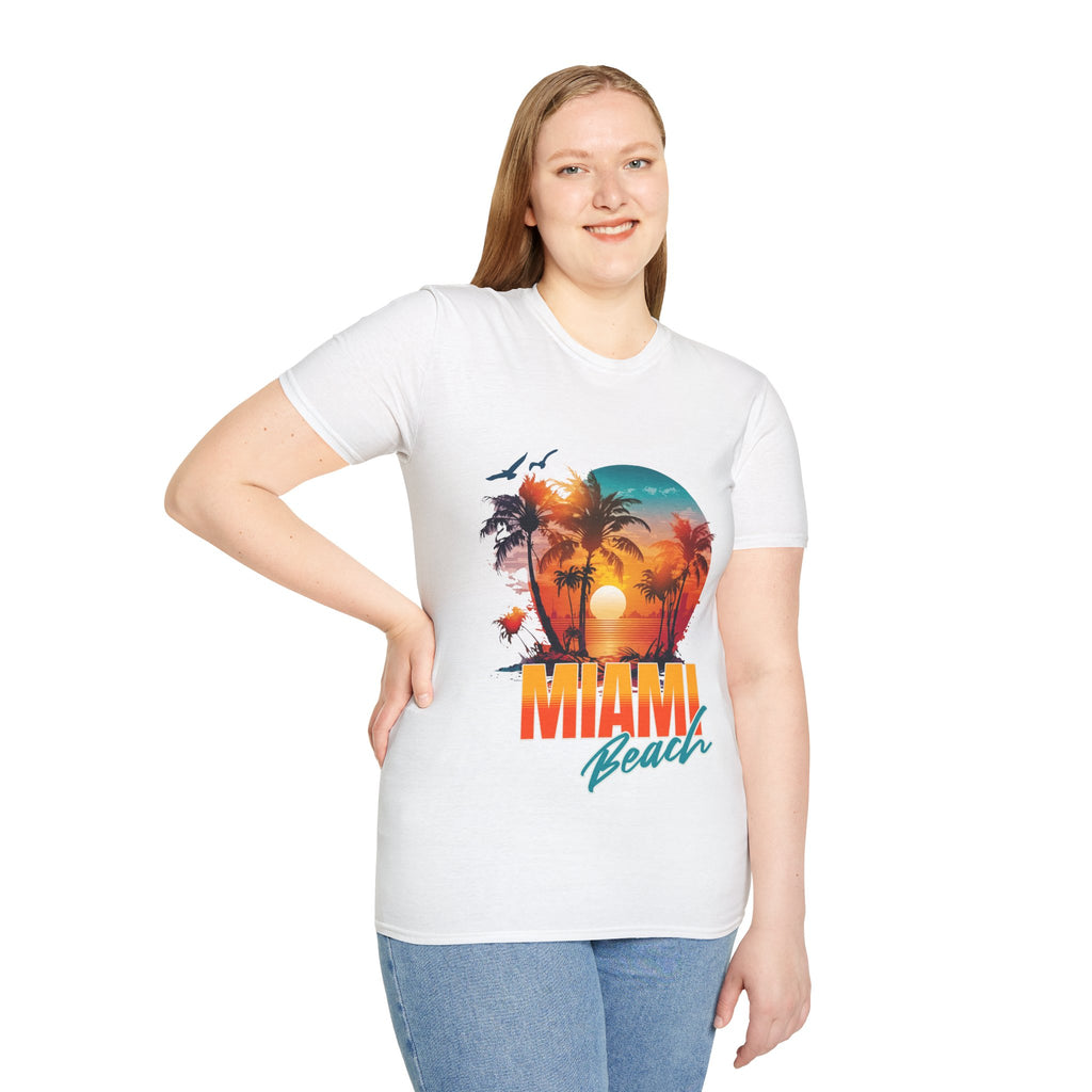 Miami Beach Unisex Softstyle T-Shirt