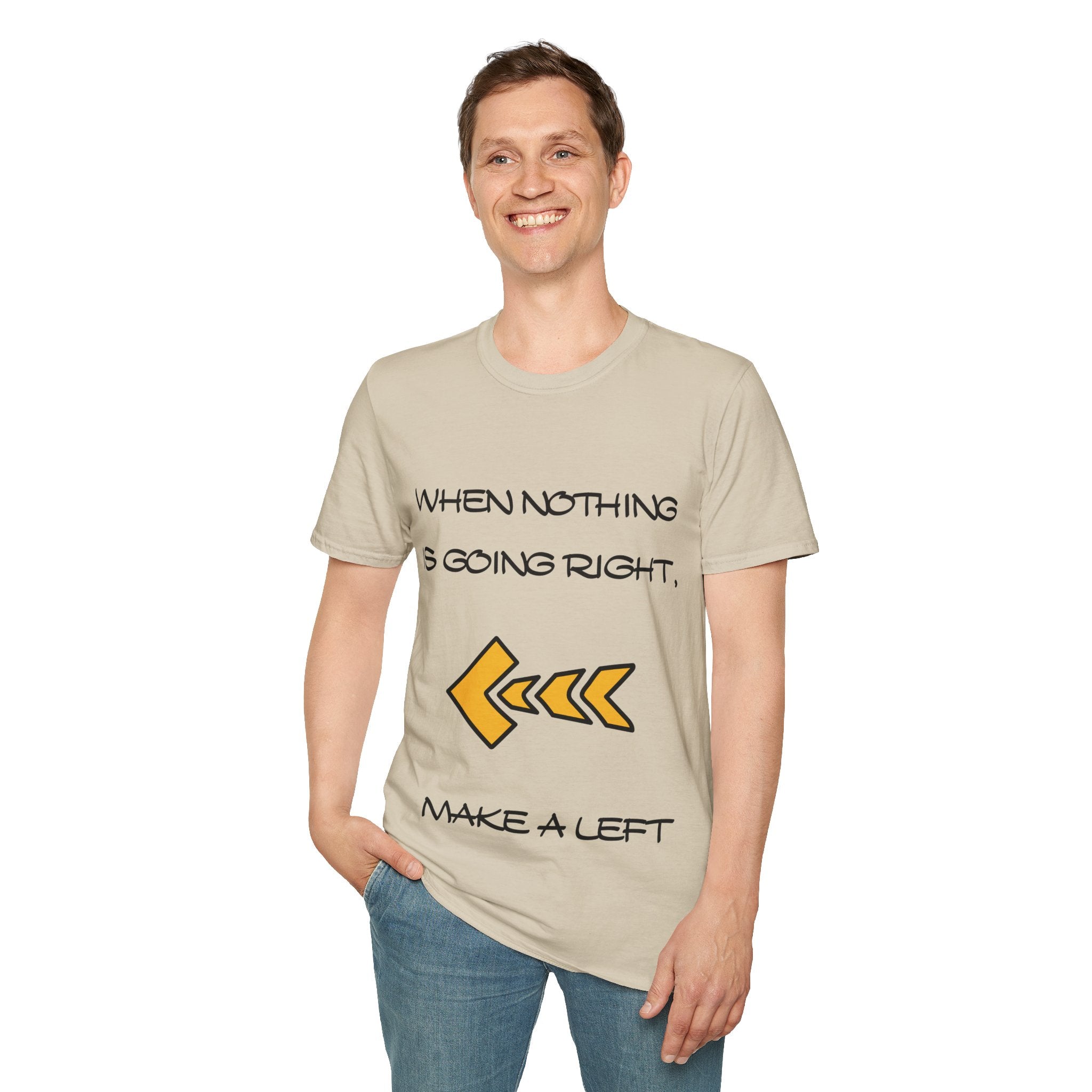 Make a Left Unisex Softstyle T-Shirt