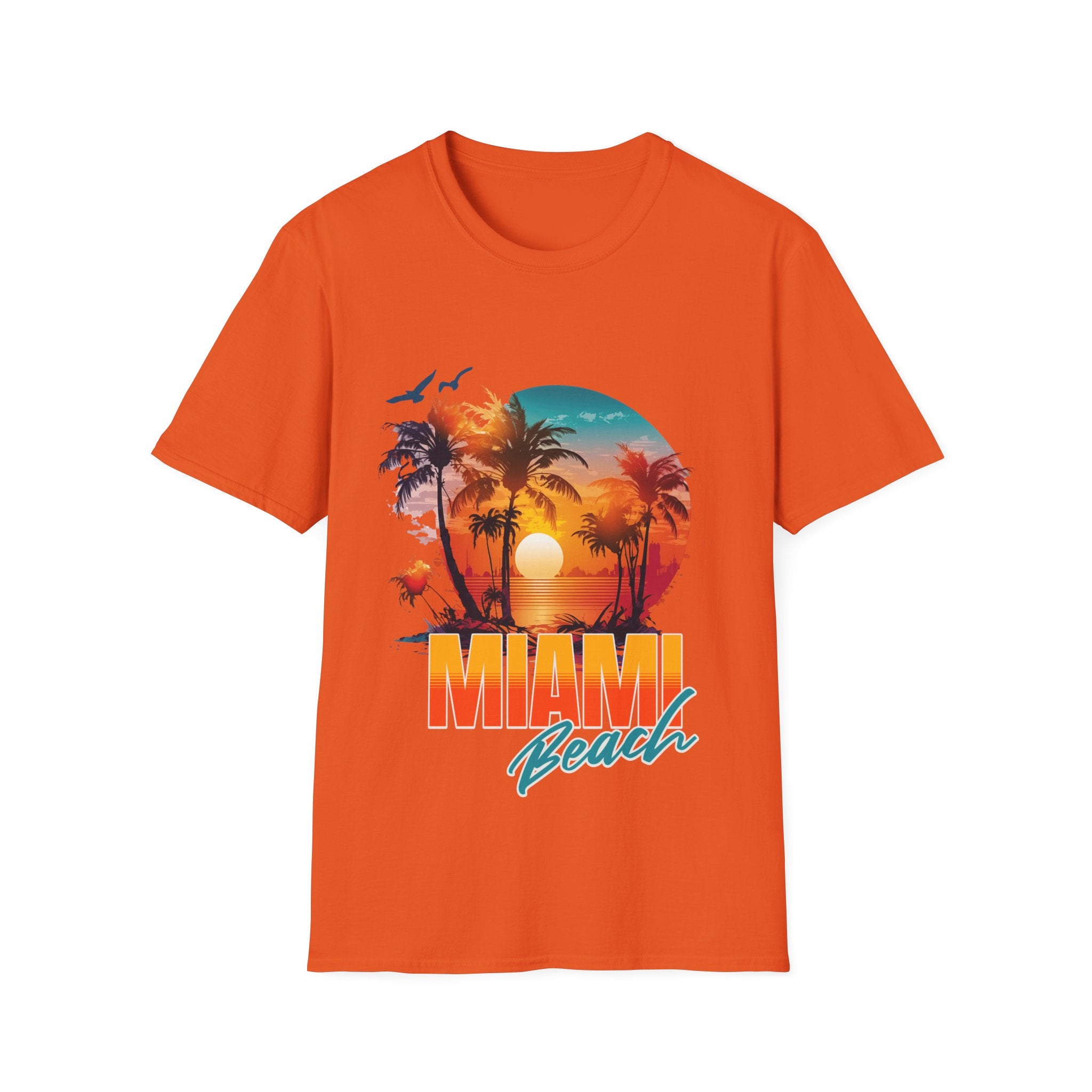 Miami Beach Unisex Softstyle T-Shirt