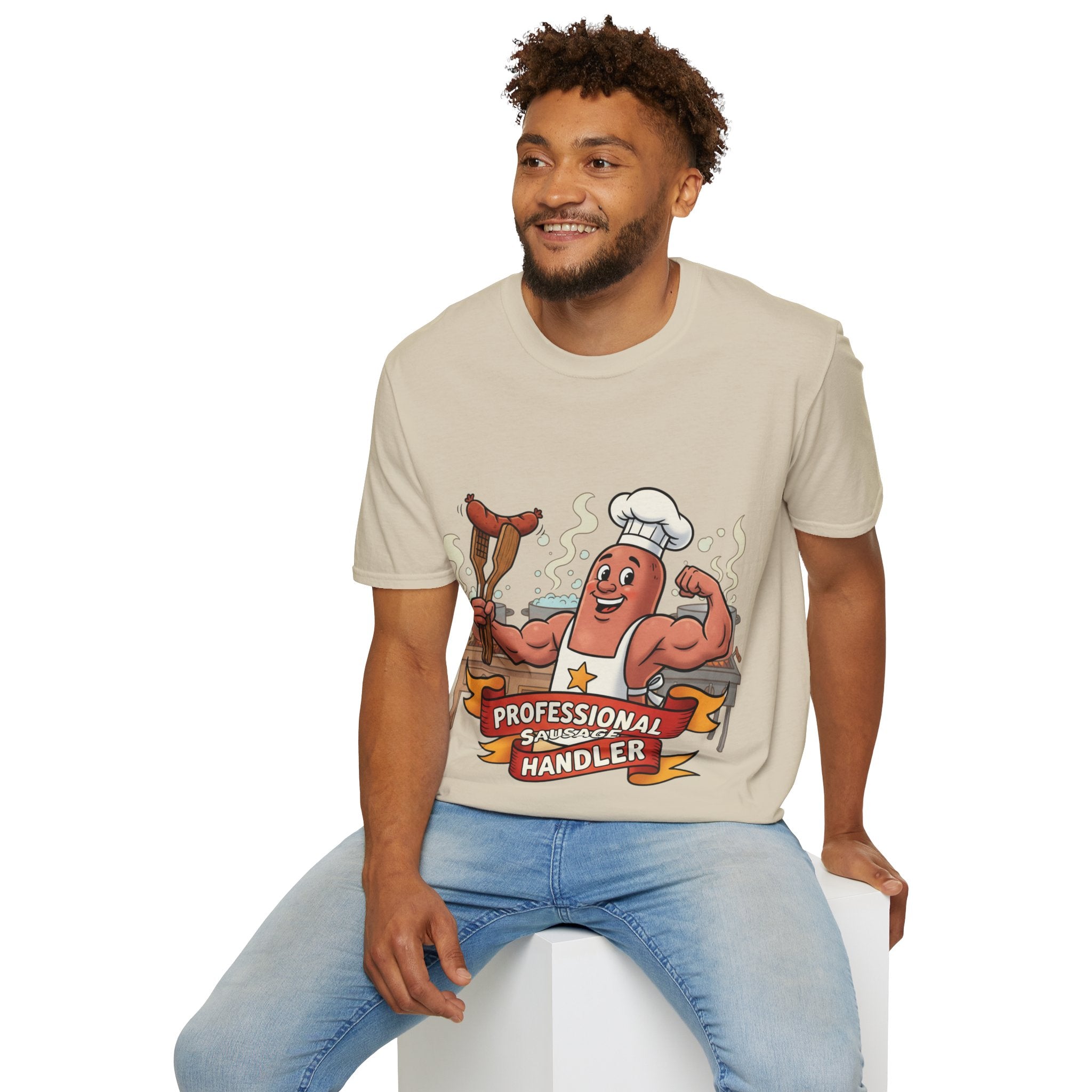 Sausage Handler Unisex Softstyle T-Shirt