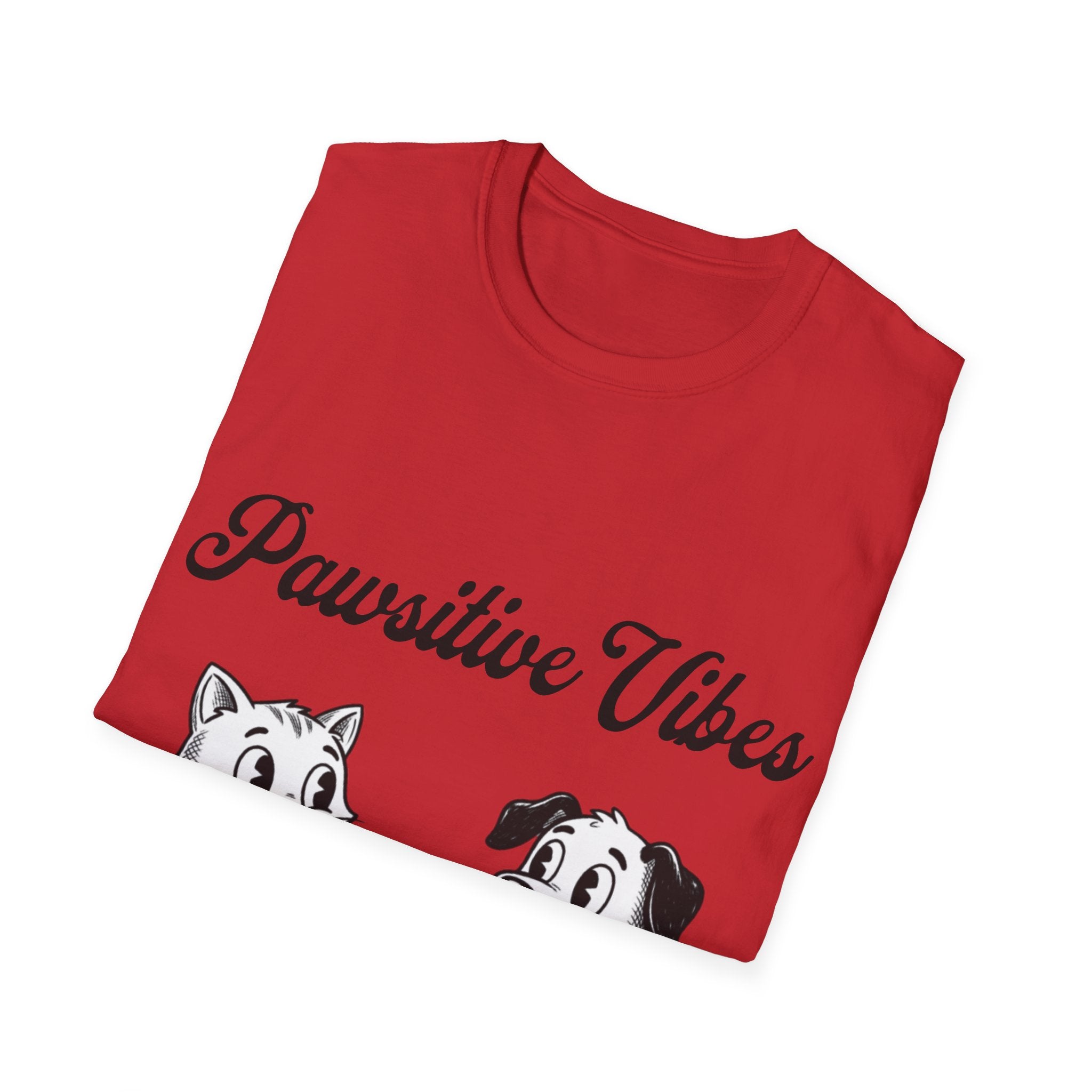 Pawsitive Vibes Unisex Softstyle T-Shirt