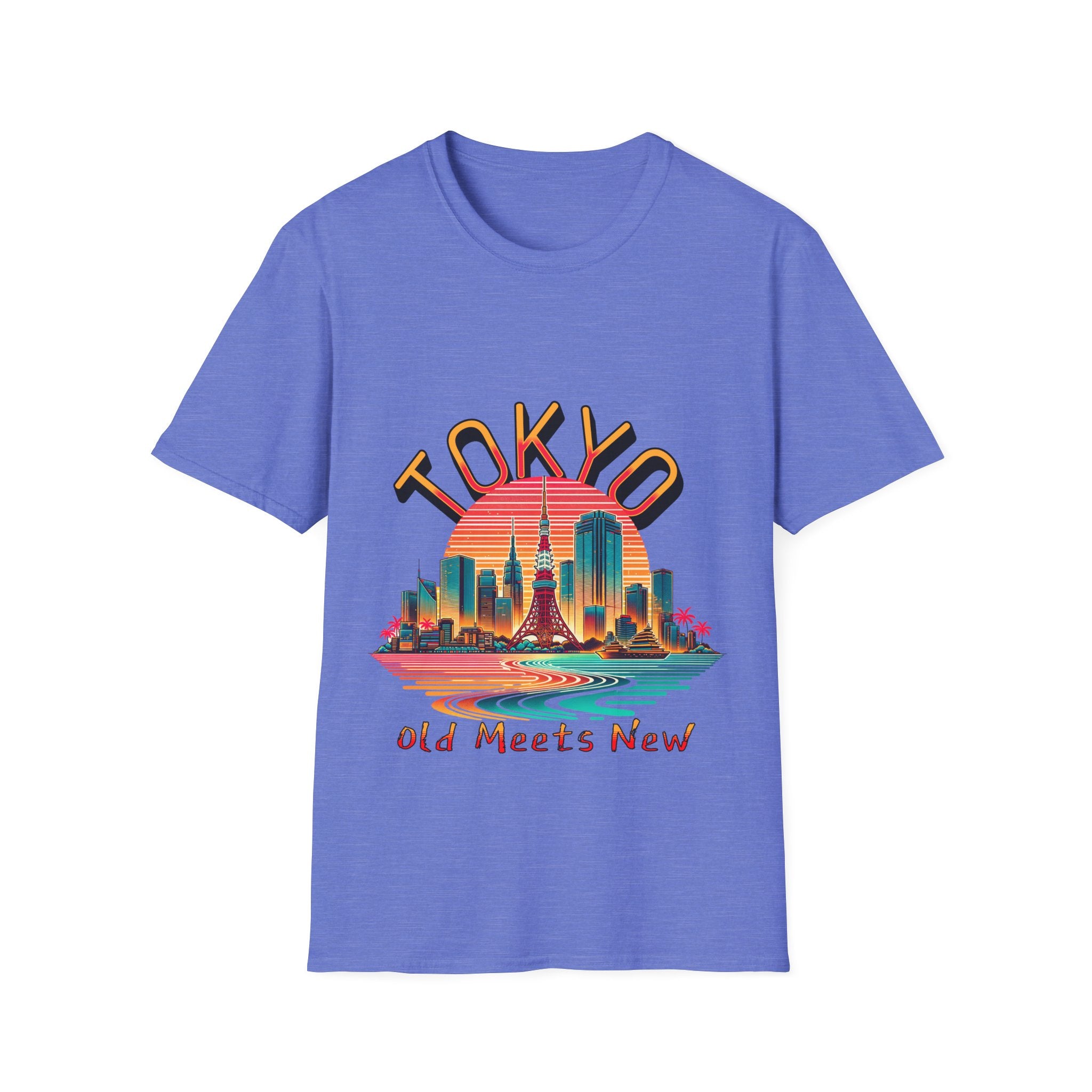 Toyko Old Meets New Unisex Softstyle T-Shirt