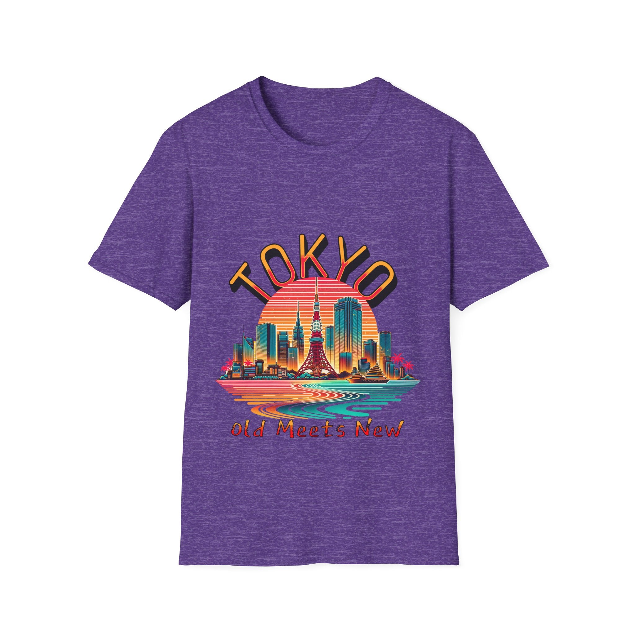 Toyko Old Meets New Unisex Softstyle T-Shirt