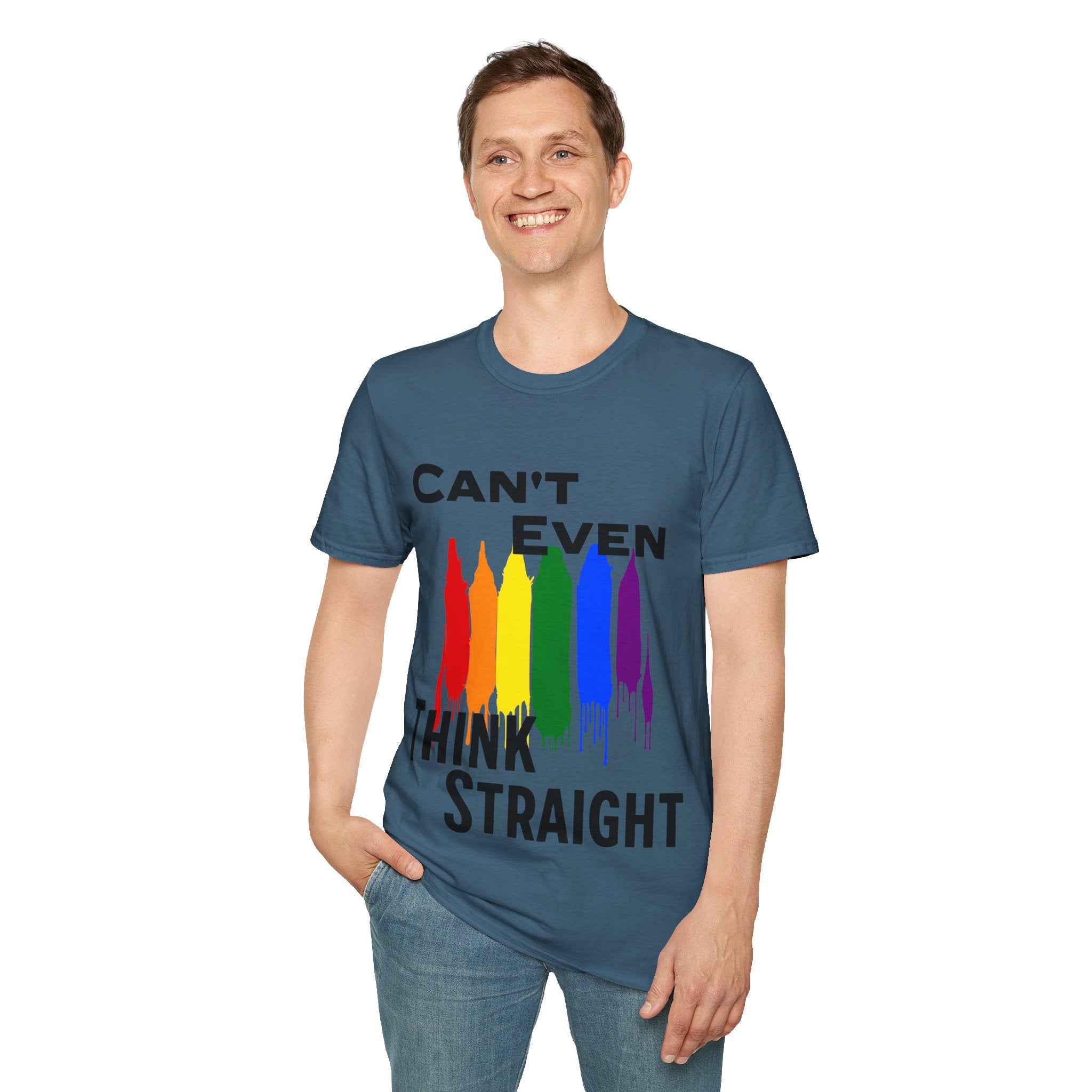 Think Straight Unisex Softstyle T-Shirt