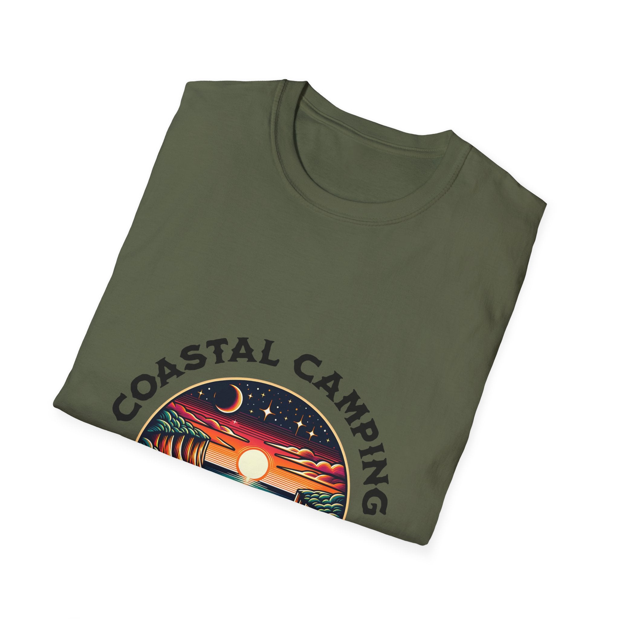 Coastal Camping Unisex Softstyle T-Shirt