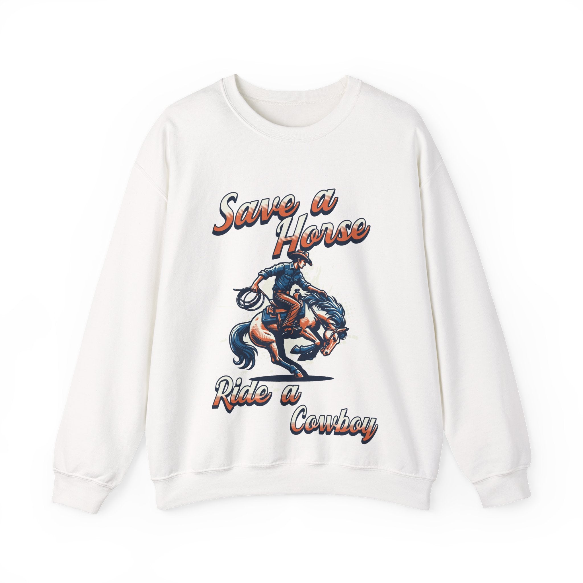 Save a Horse, Ride a Cowboy Unisex Heavy Blend™ Crewneck Sweatshirt