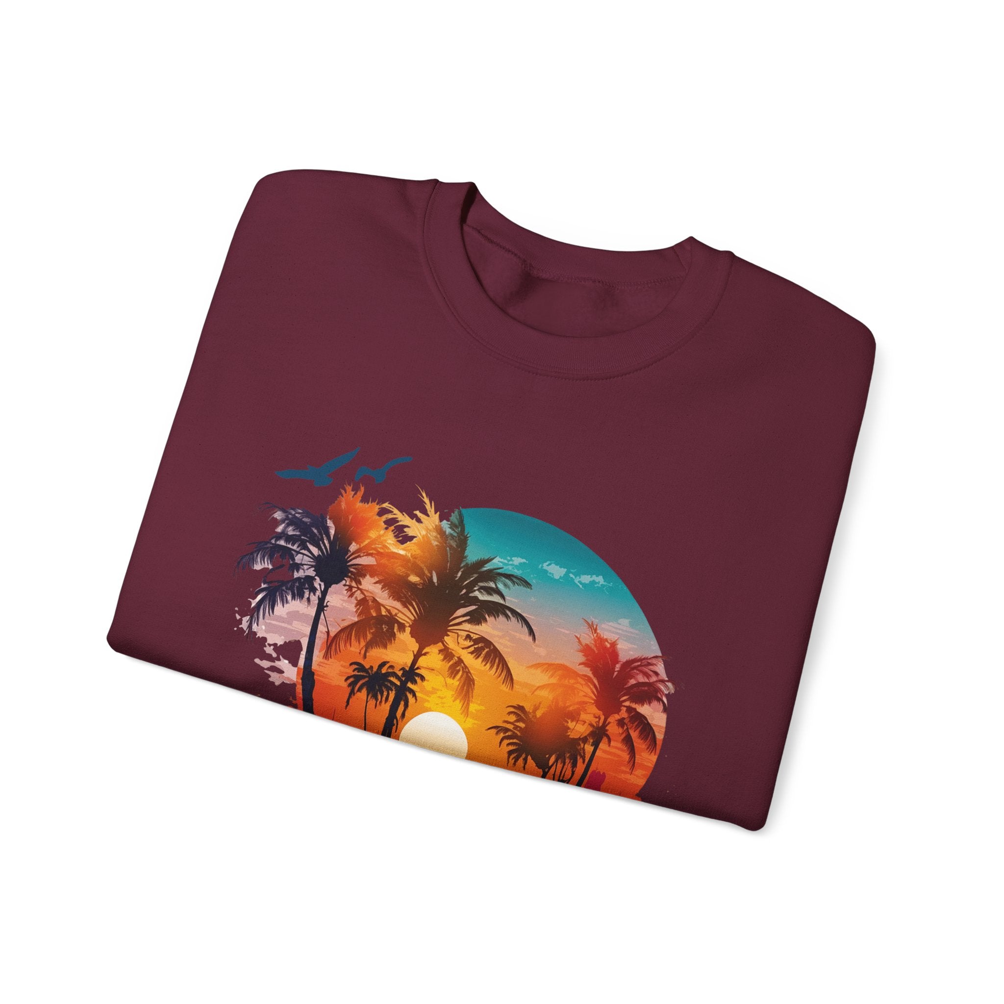Miami Beach Unisex Heavy Blend™ Crewneck Sweatshirt