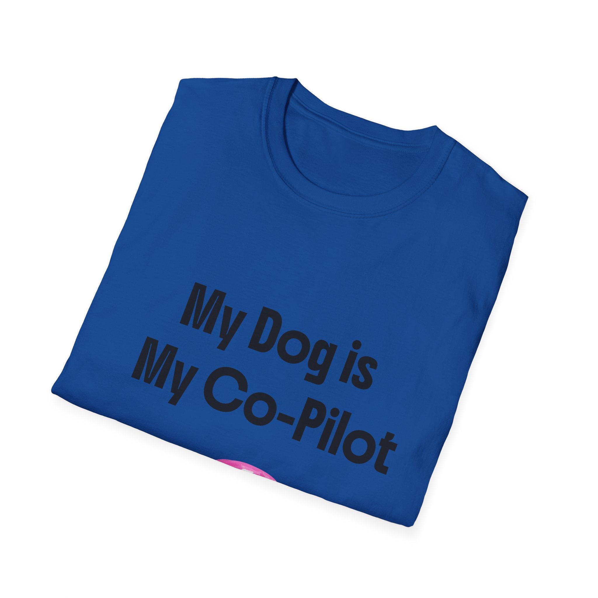 Dog Co-Pilot Unisex Softstyle T-Shirt
