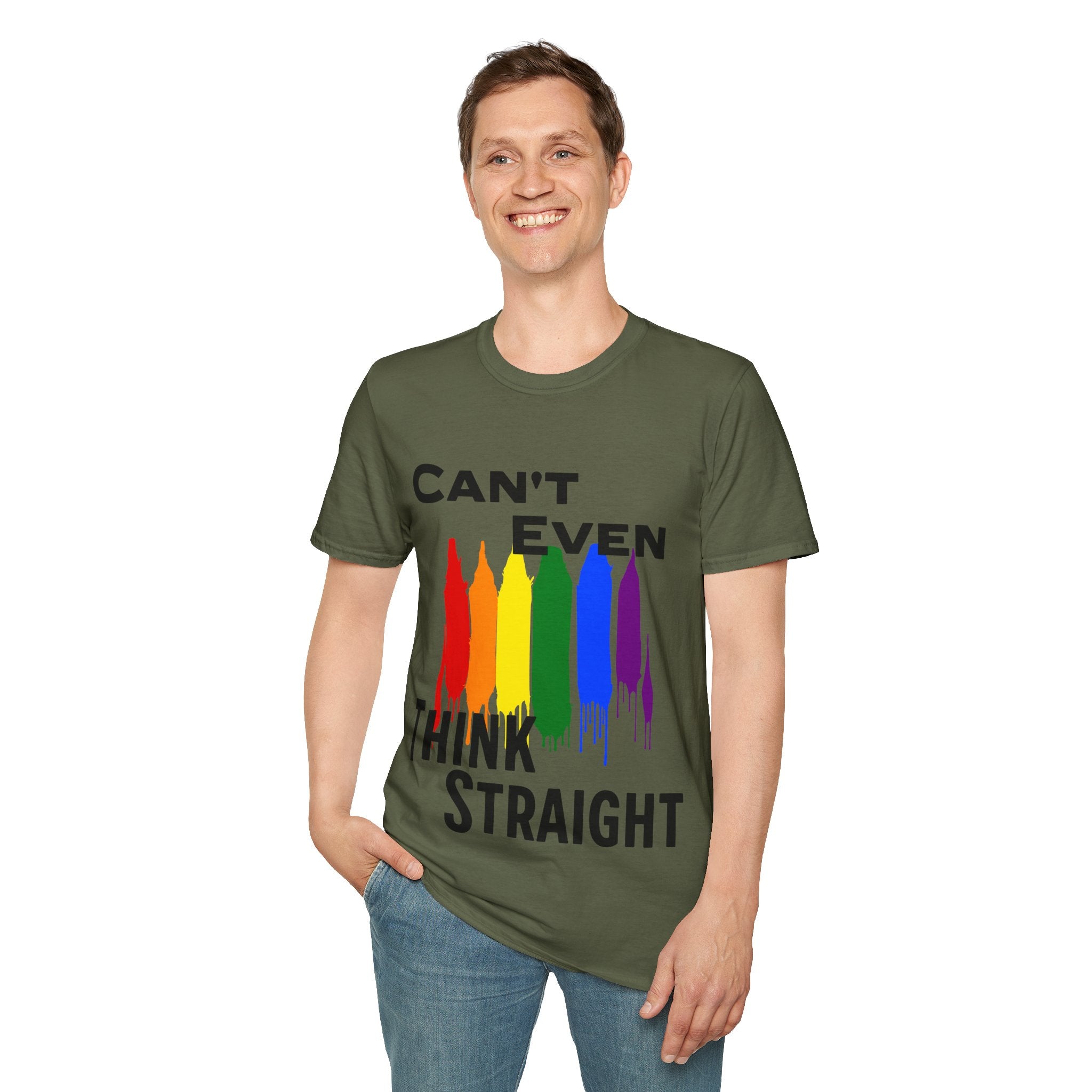 Think Straight Unisex Softstyle T-Shirt