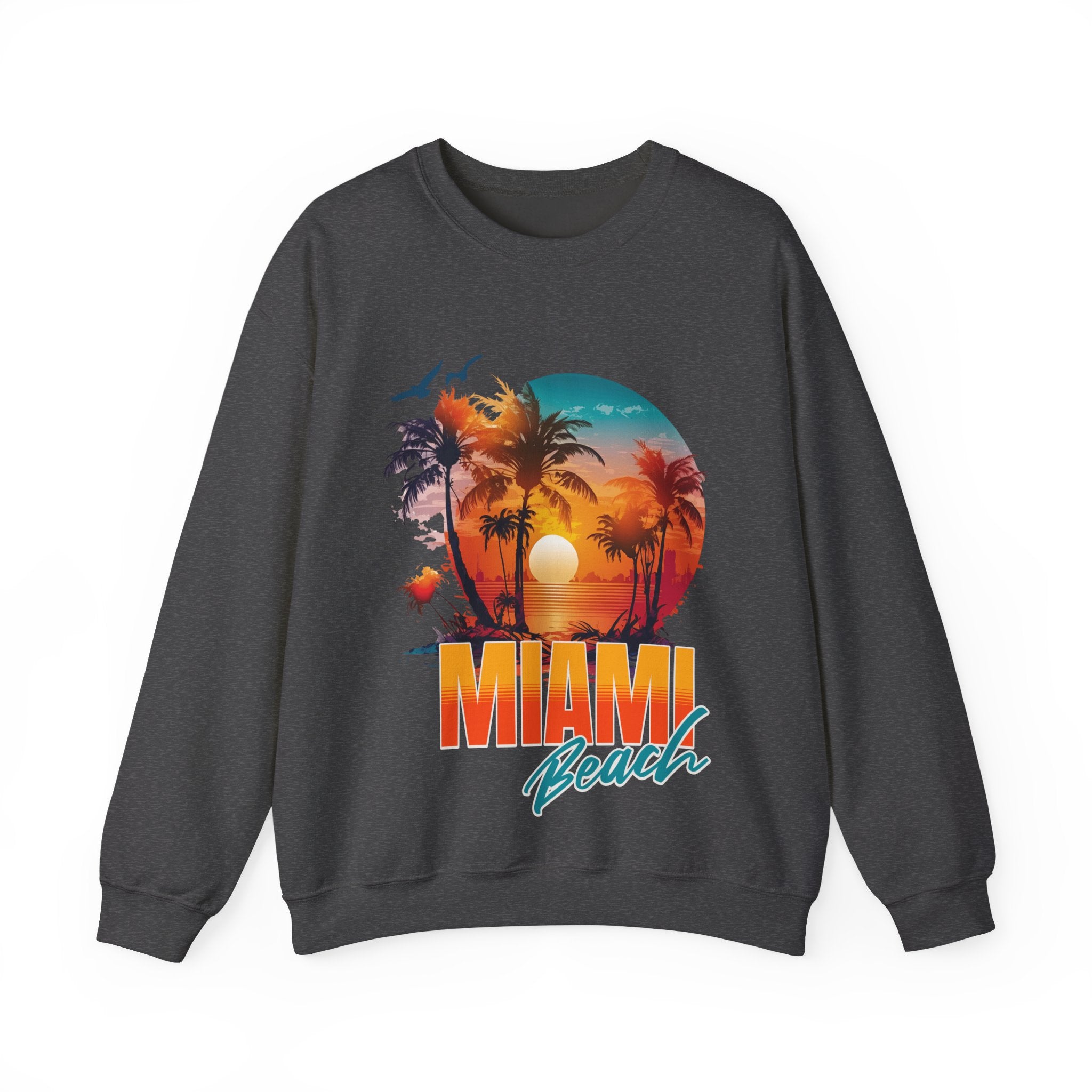 Miami Beach Unisex Heavy Blend™ Crewneck Sweatshirt