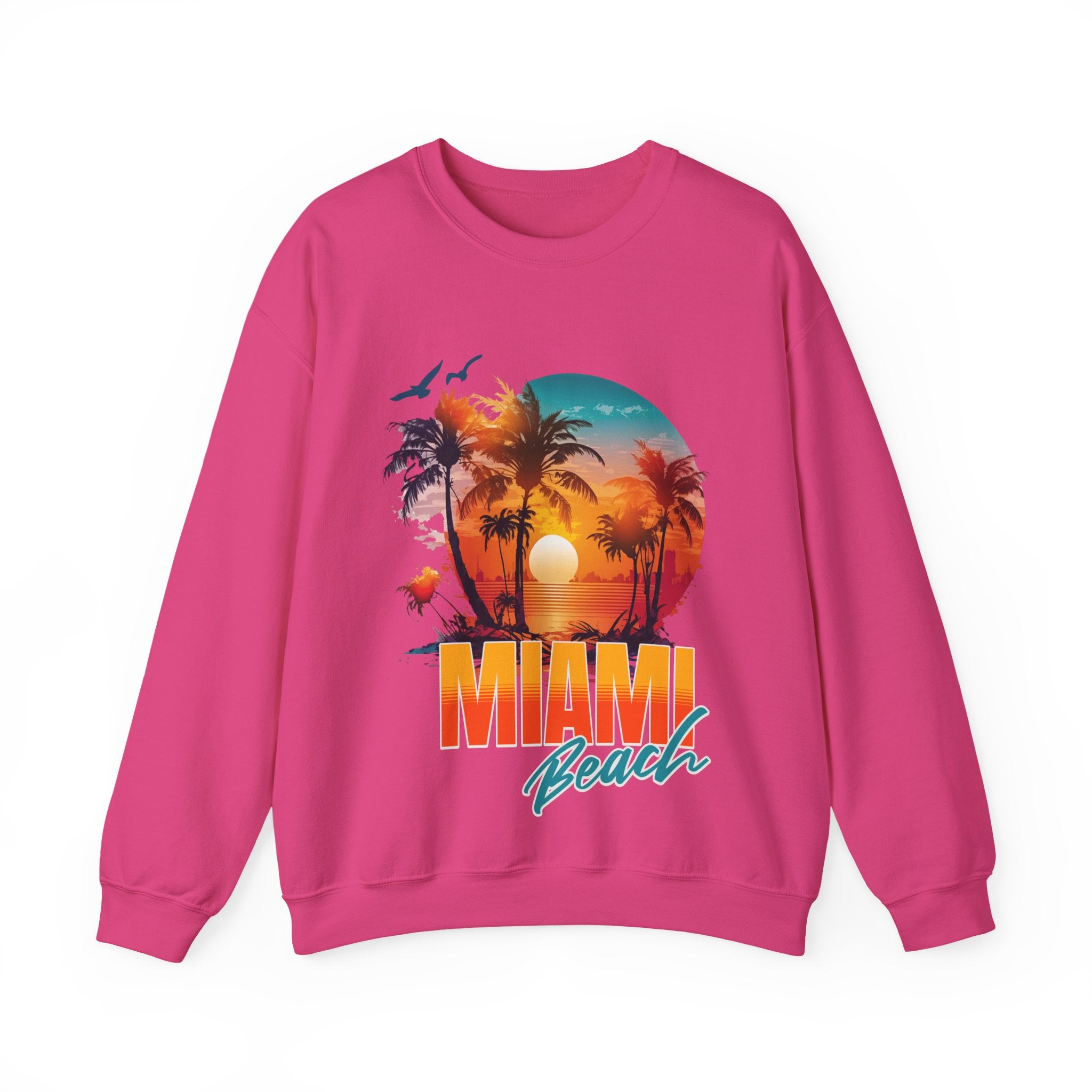 Miami Beach Unisex Heavy Blend™ Crewneck Sweatshirt