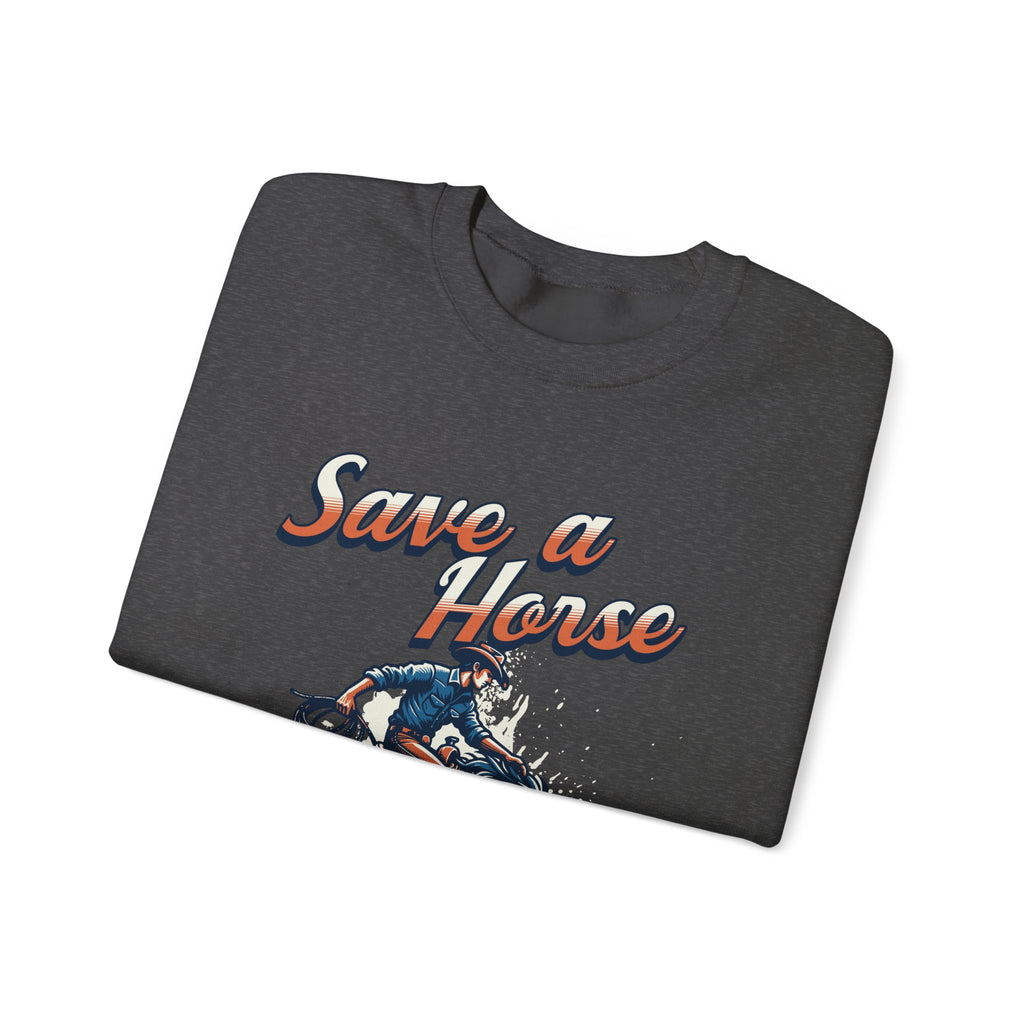 Save a Horse, Ride a Cowboy Unisex Heavy Blend™ Crewneck Sweatshirt