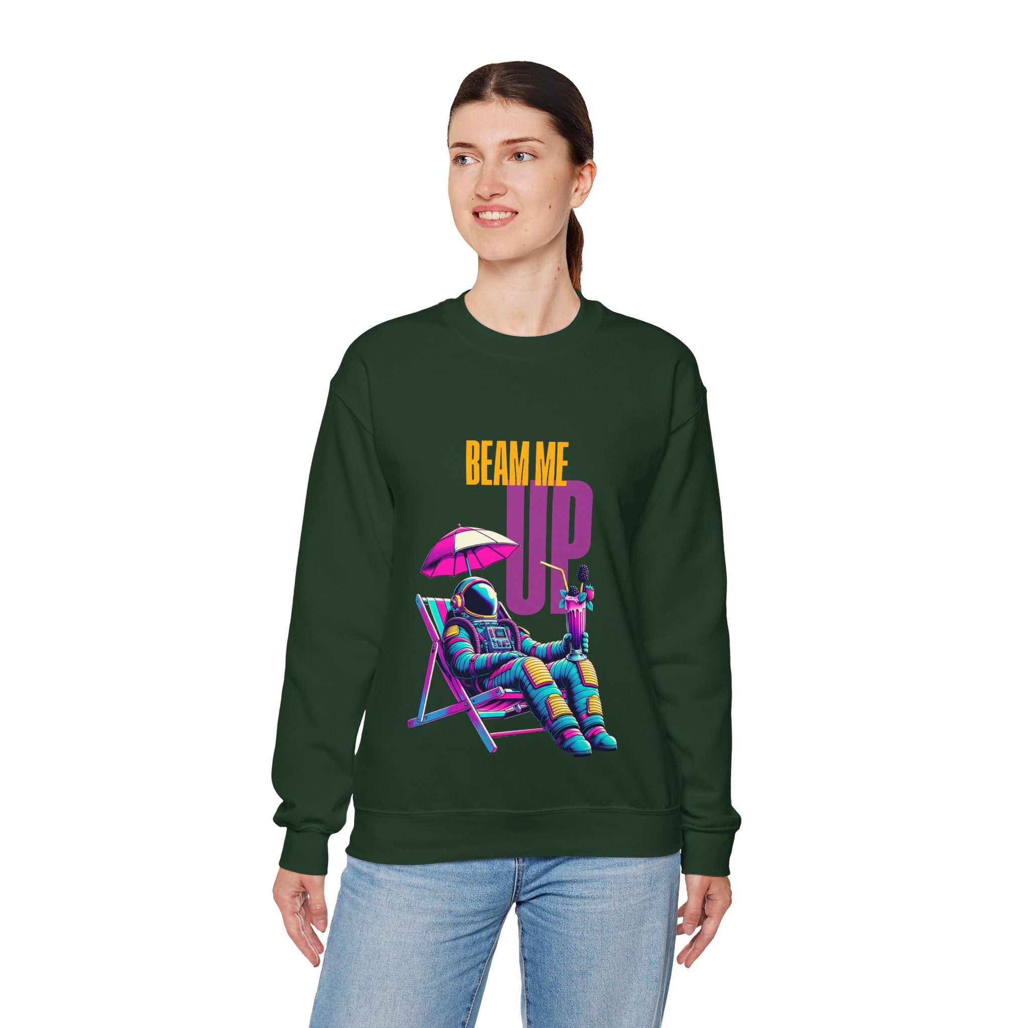 Beam Me Up Unisex Heavy Blend™ Crewneck Sweatshirt