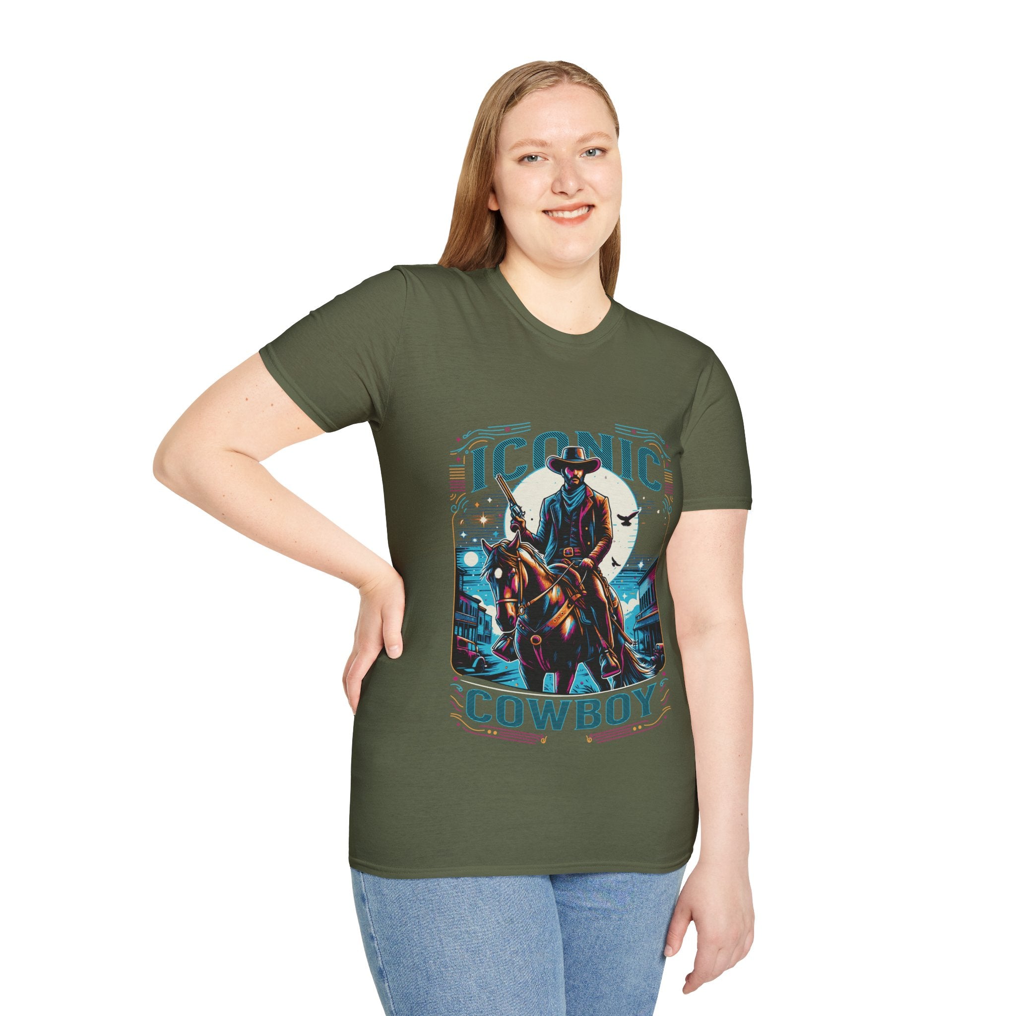 Iconic Cowboy Unisex Softstyle T-Shirt
