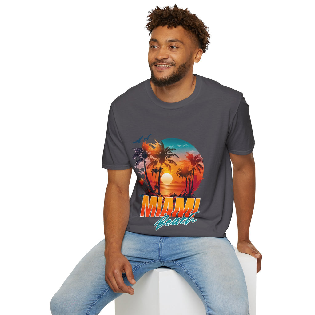 Miami Beach Unisex Softstyle T-Shirt