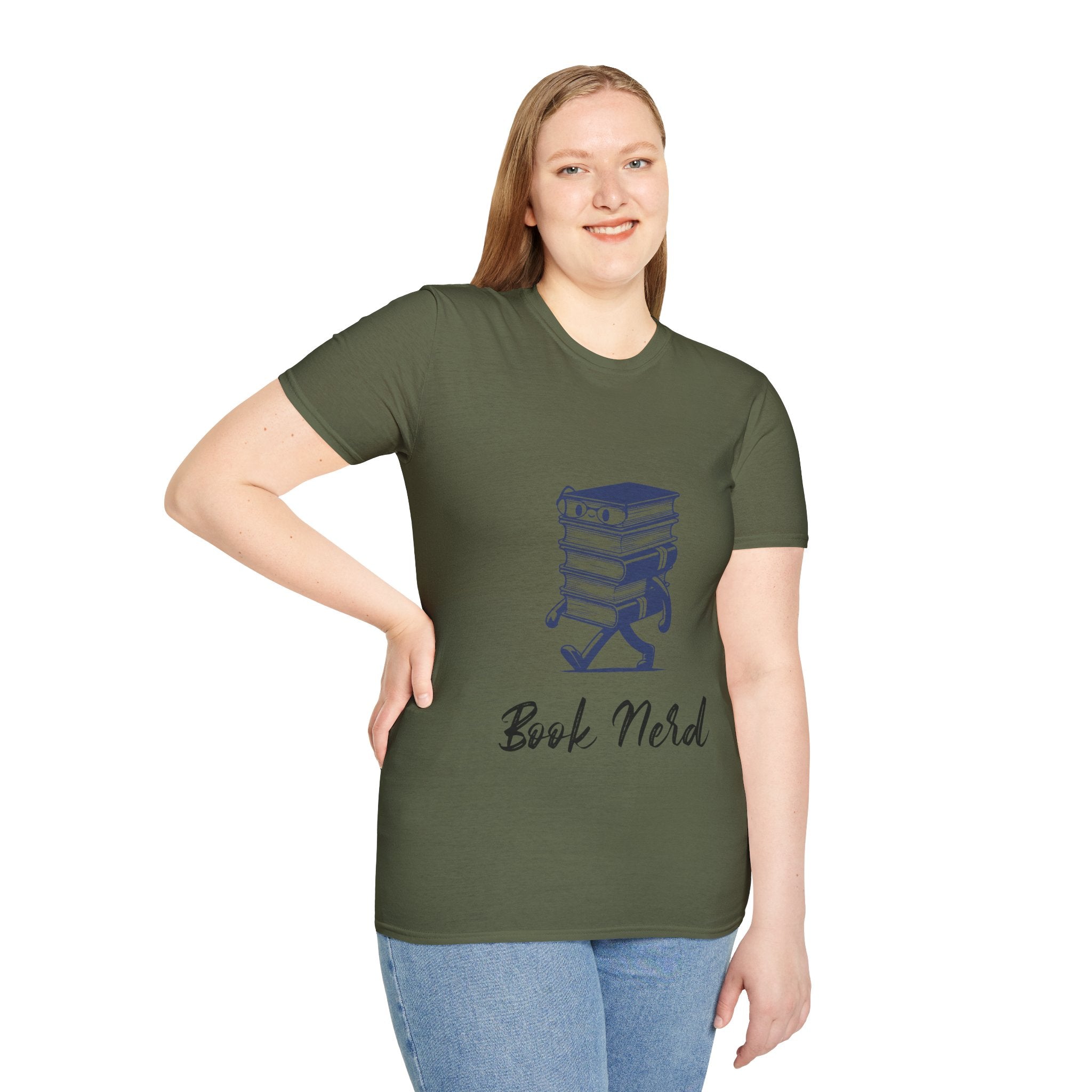 Book Nerd Unisex Softstyle T-Shirt