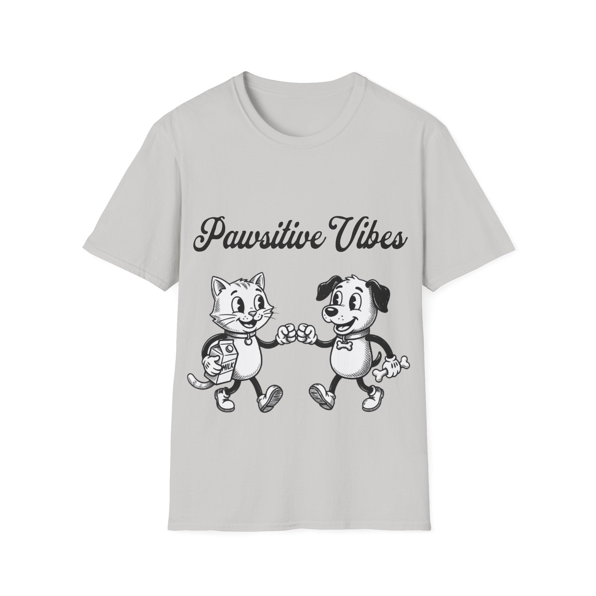 Pawsitive Vibes Unisex Softstyle T-Shirt