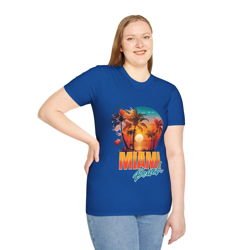Miami Beach Unisex Softstyle T-Shirt