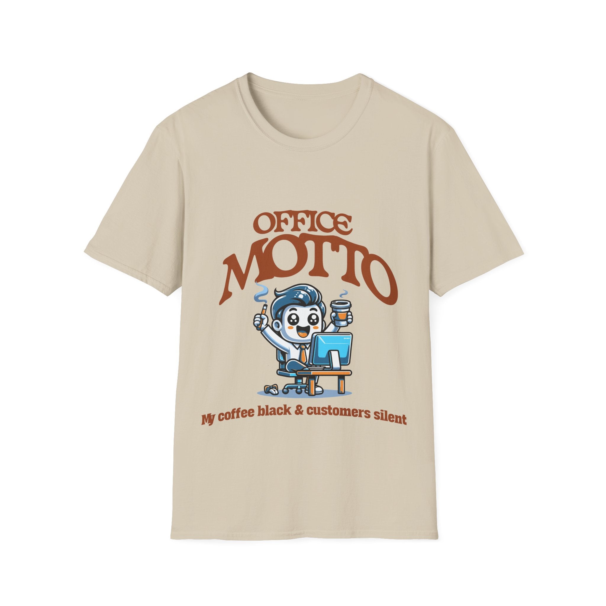 Office Motto Unisex Softstyle T-Shirt