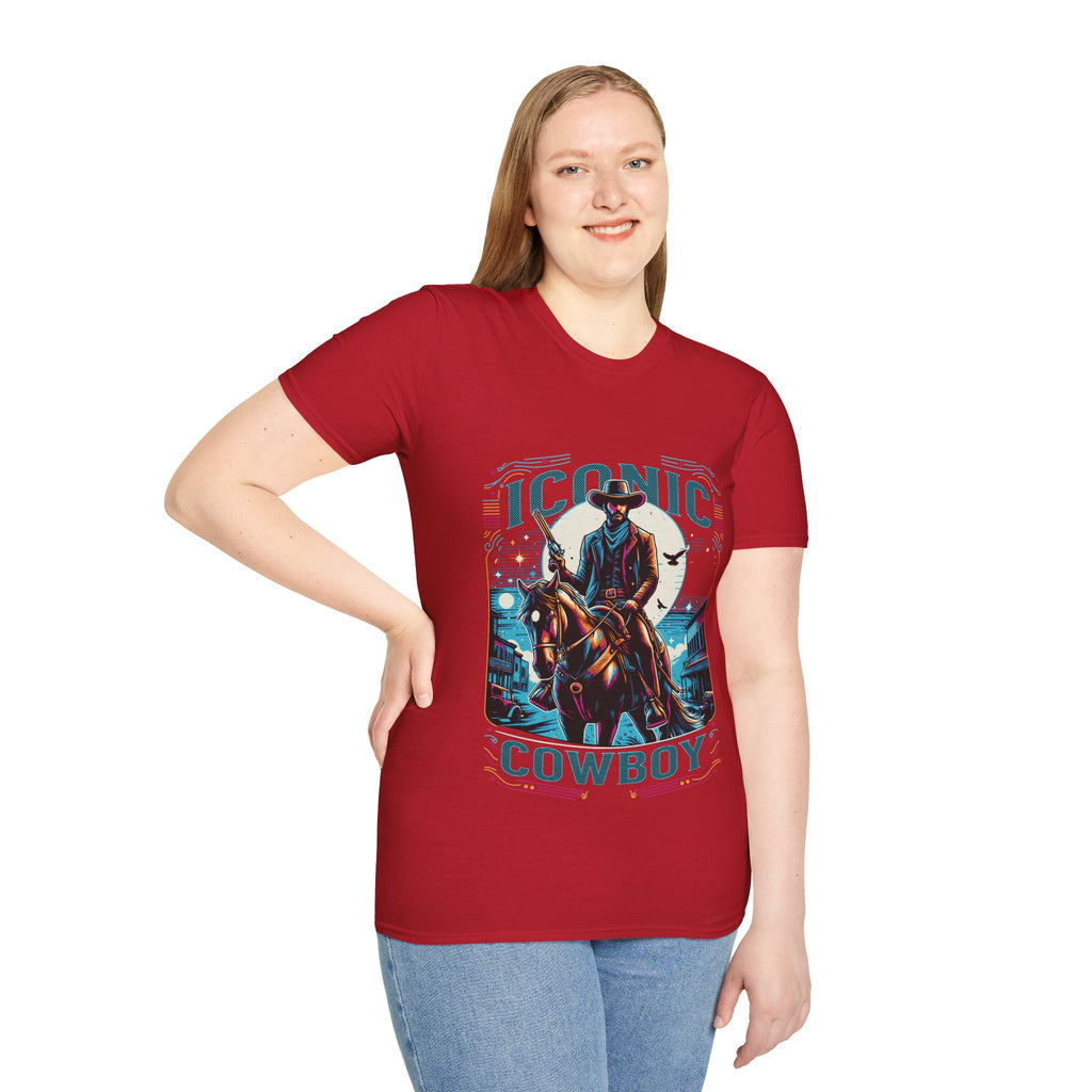 Iconic Cowboy Unisex Softstyle T-Shirt