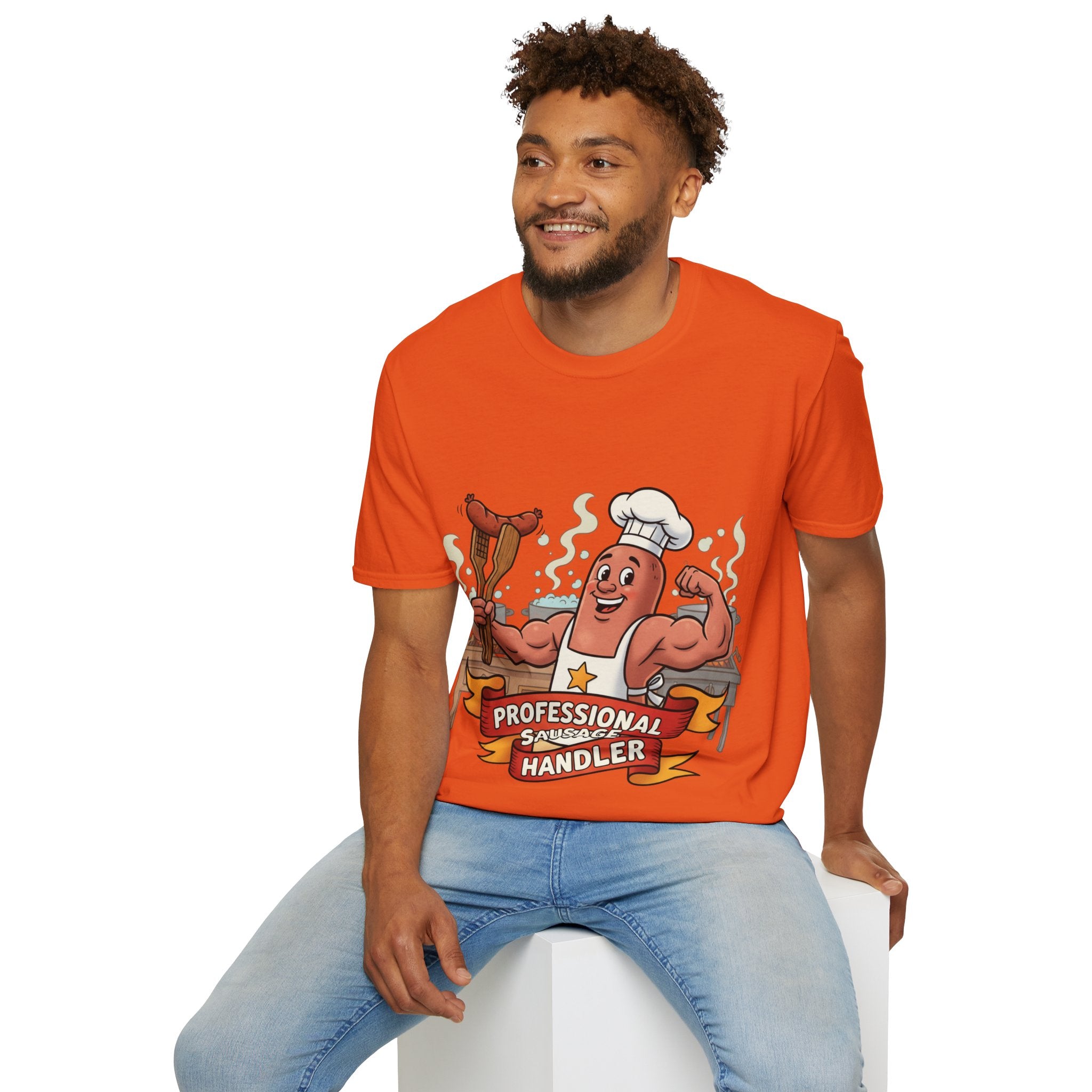 Sausage Handler Unisex Softstyle T-Shirt