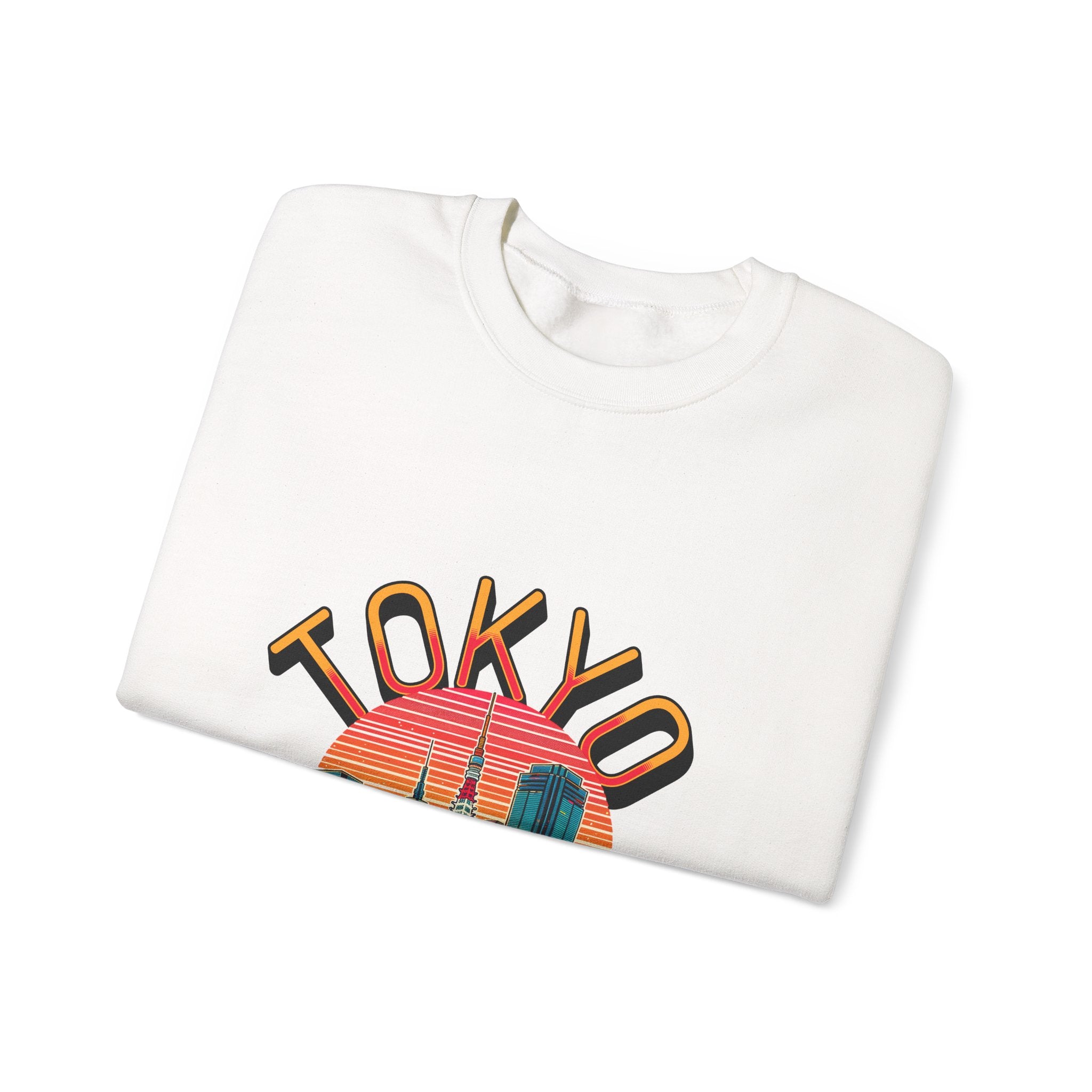 Toyko Old meets New Unisex Heavy Blend™ Crewneck Sweatshirt