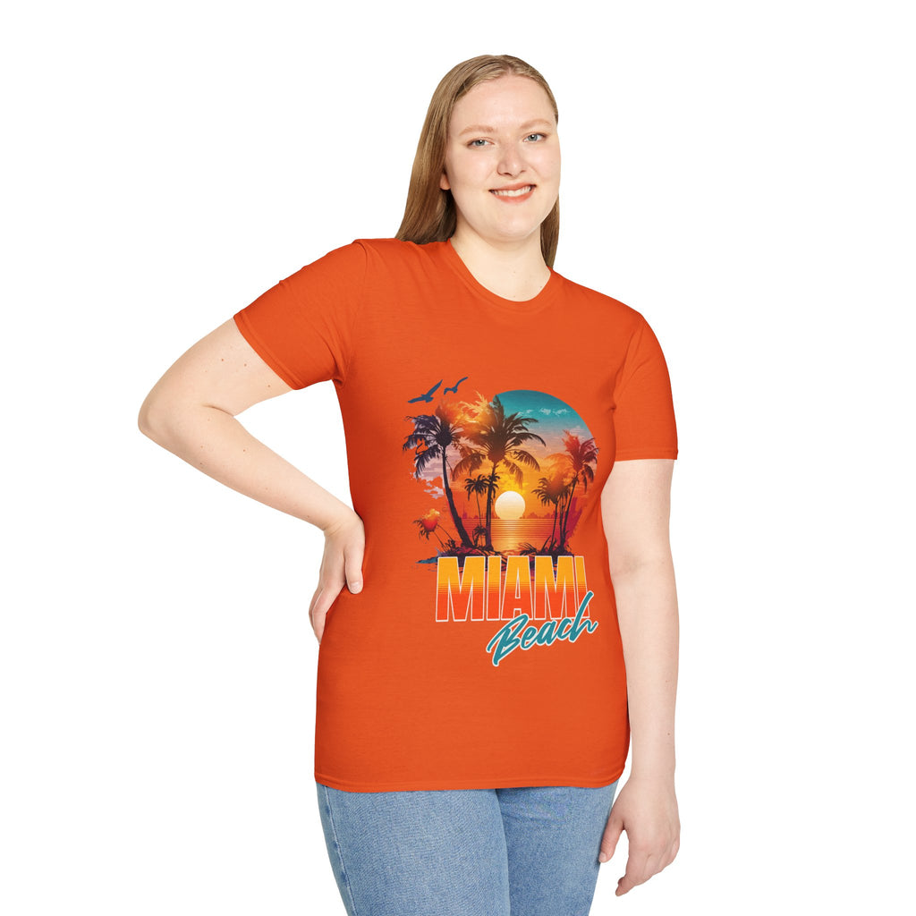 Miami Beach Unisex Softstyle T-Shirt