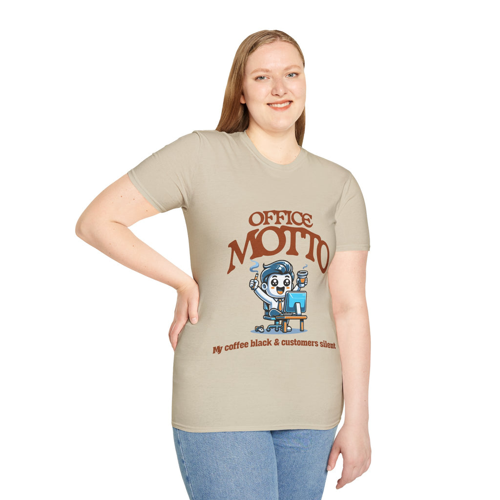 Office Motto Unisex Softstyle T-Shirt