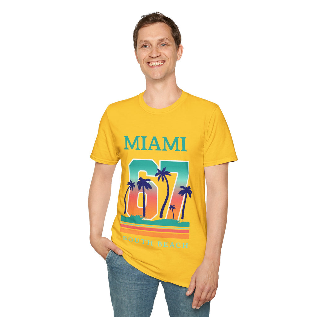 Miami South Beach Unisex Softstyle T-Shirt
