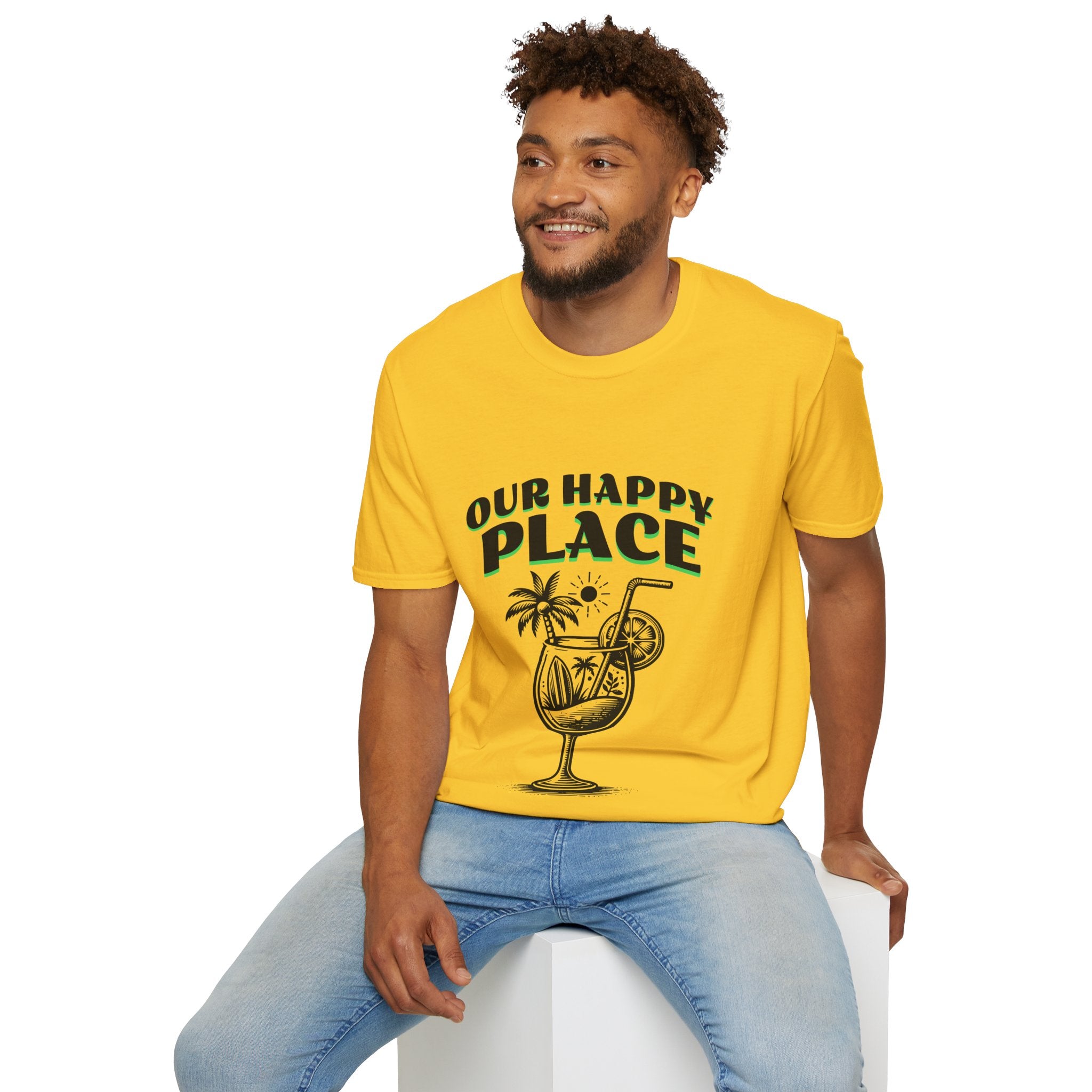 Happy Place Unisex Softstyle T-Shirt
