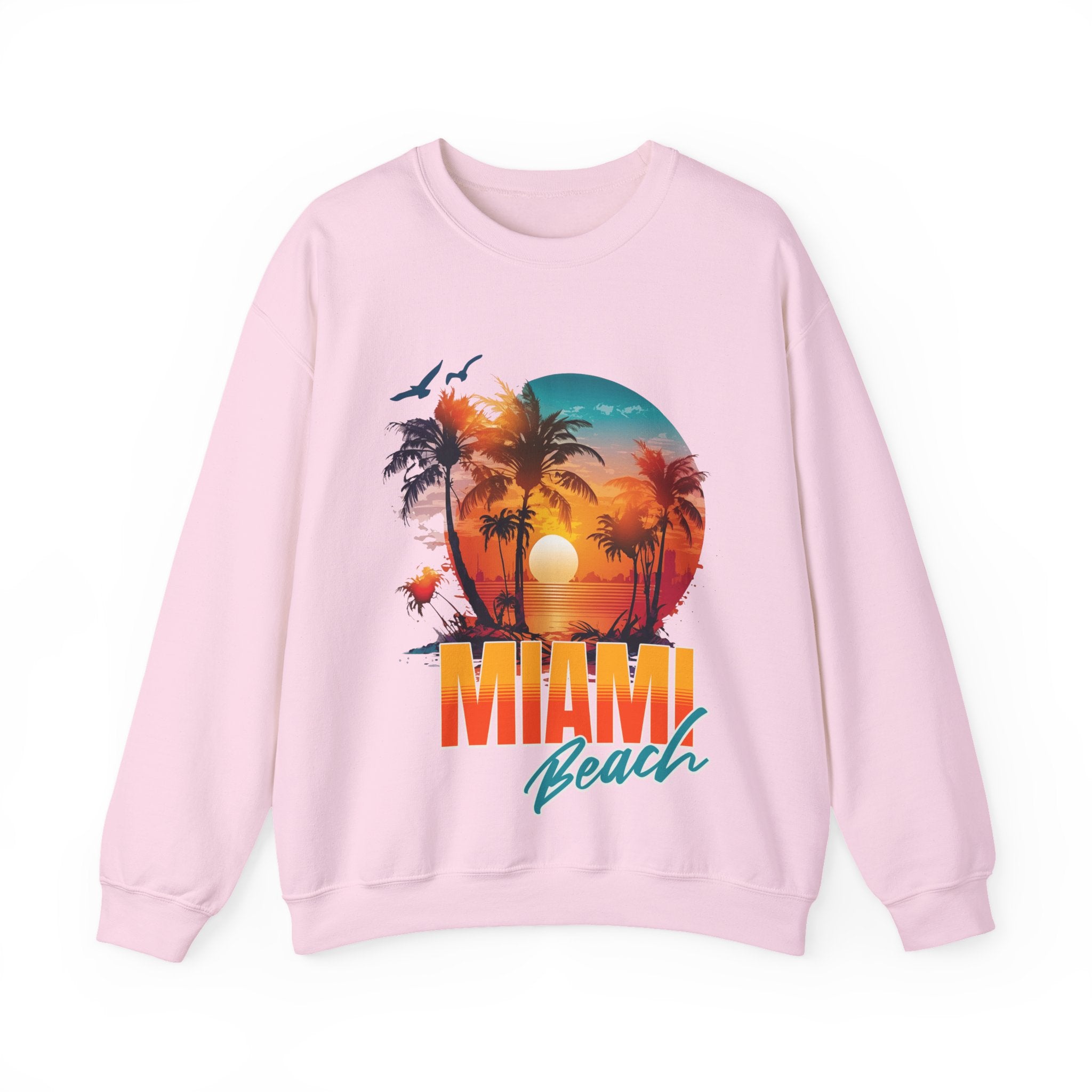 Miami Beach Unisex Heavy Blend™ Crewneck Sweatshirt