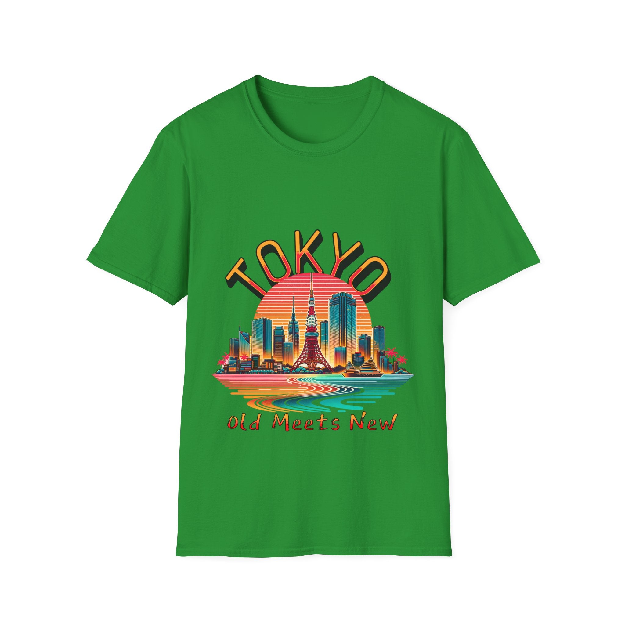 Toyko Old Meets New Unisex Softstyle T-Shirt