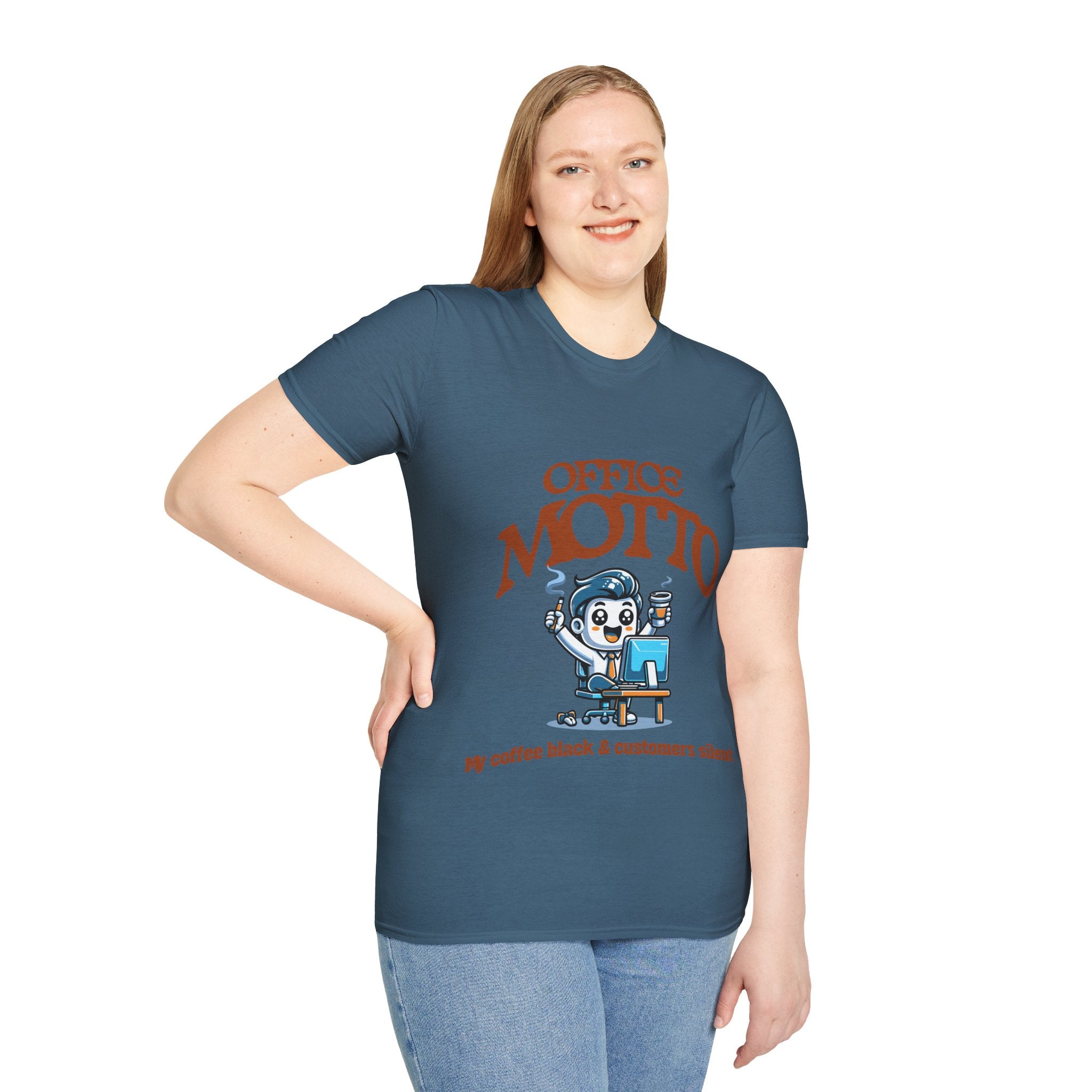 Office Motto Unisex Softstyle T-Shirt