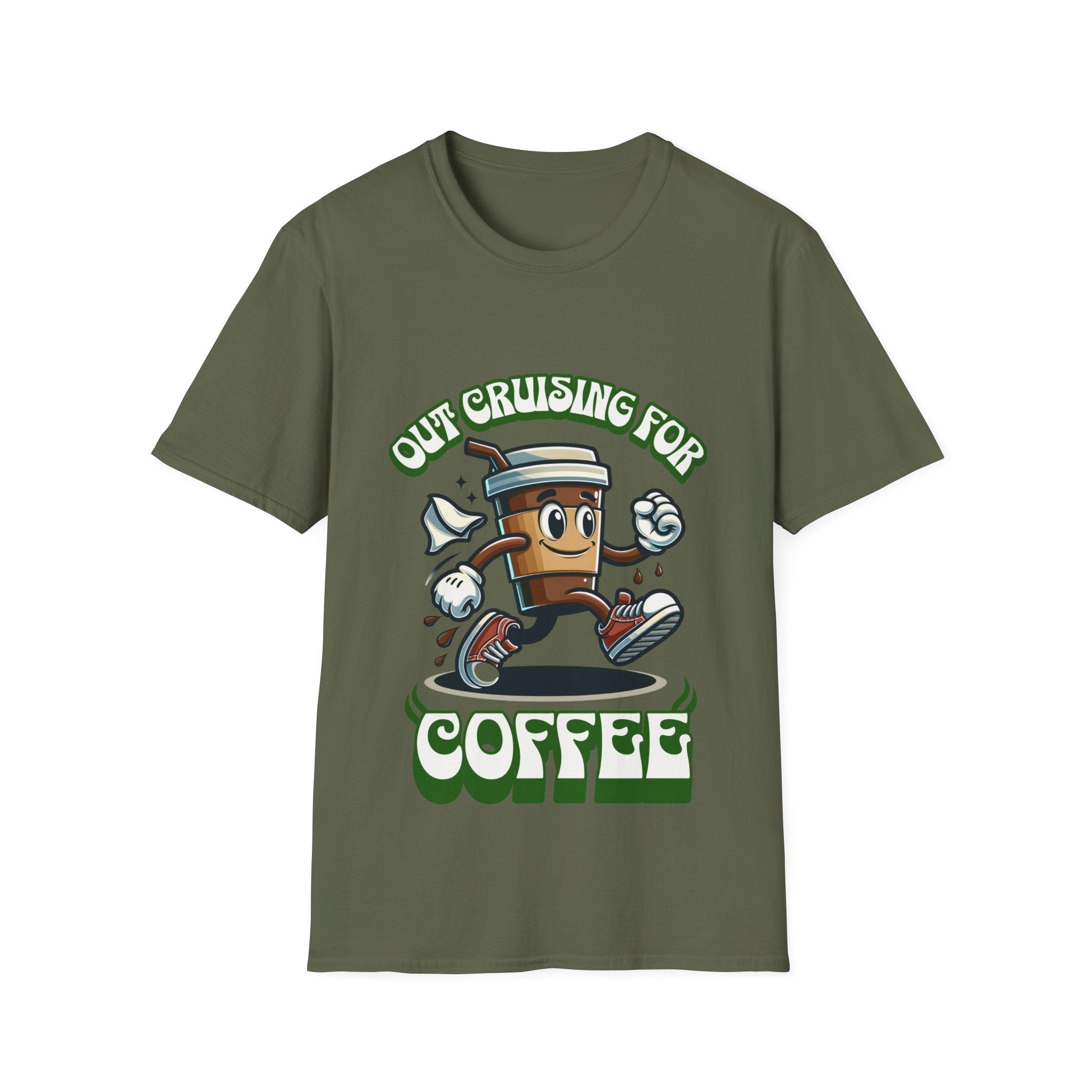 Cruising for Coffee Unisex Softstyle T-Shirt