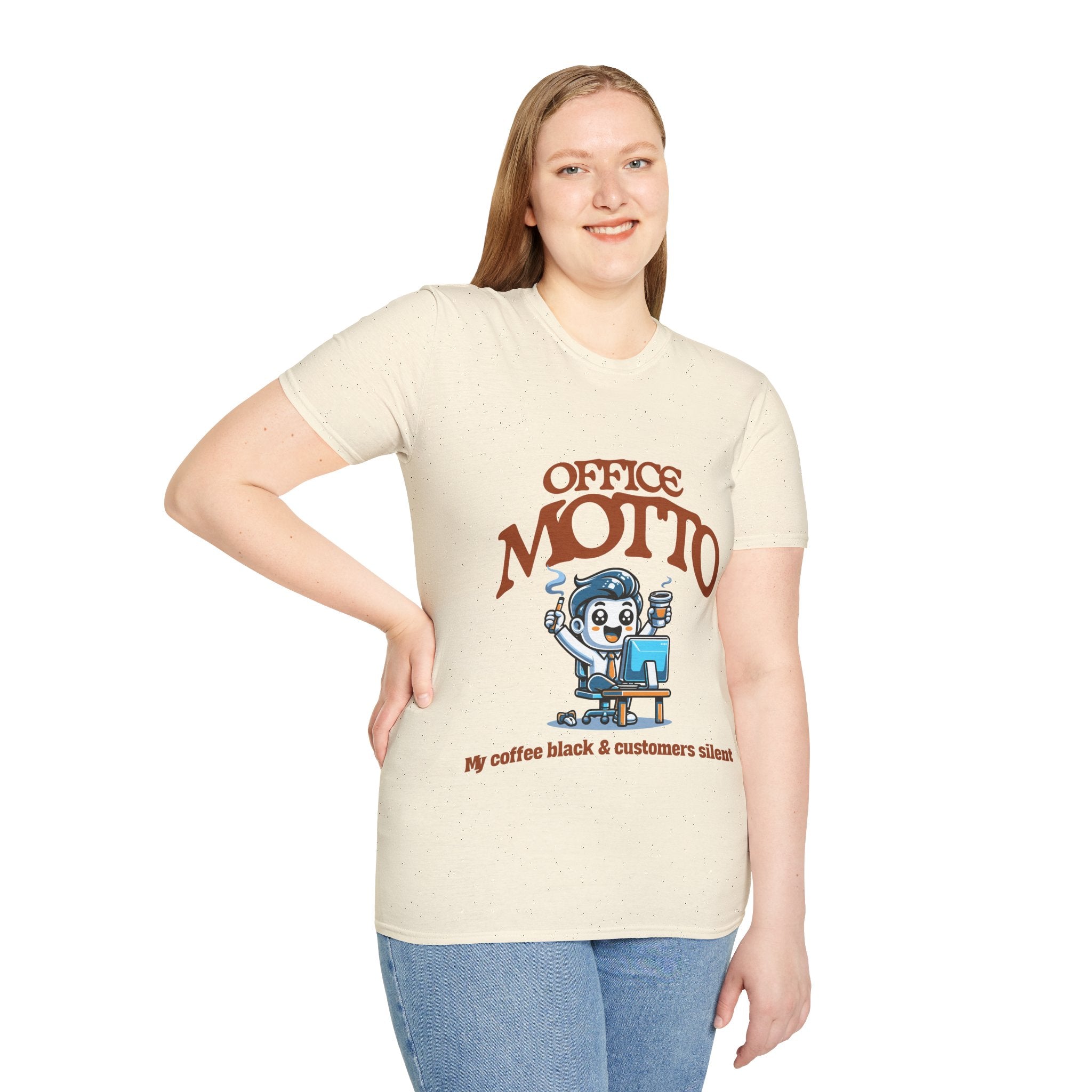 Office Motto Unisex Softstyle T-Shirt