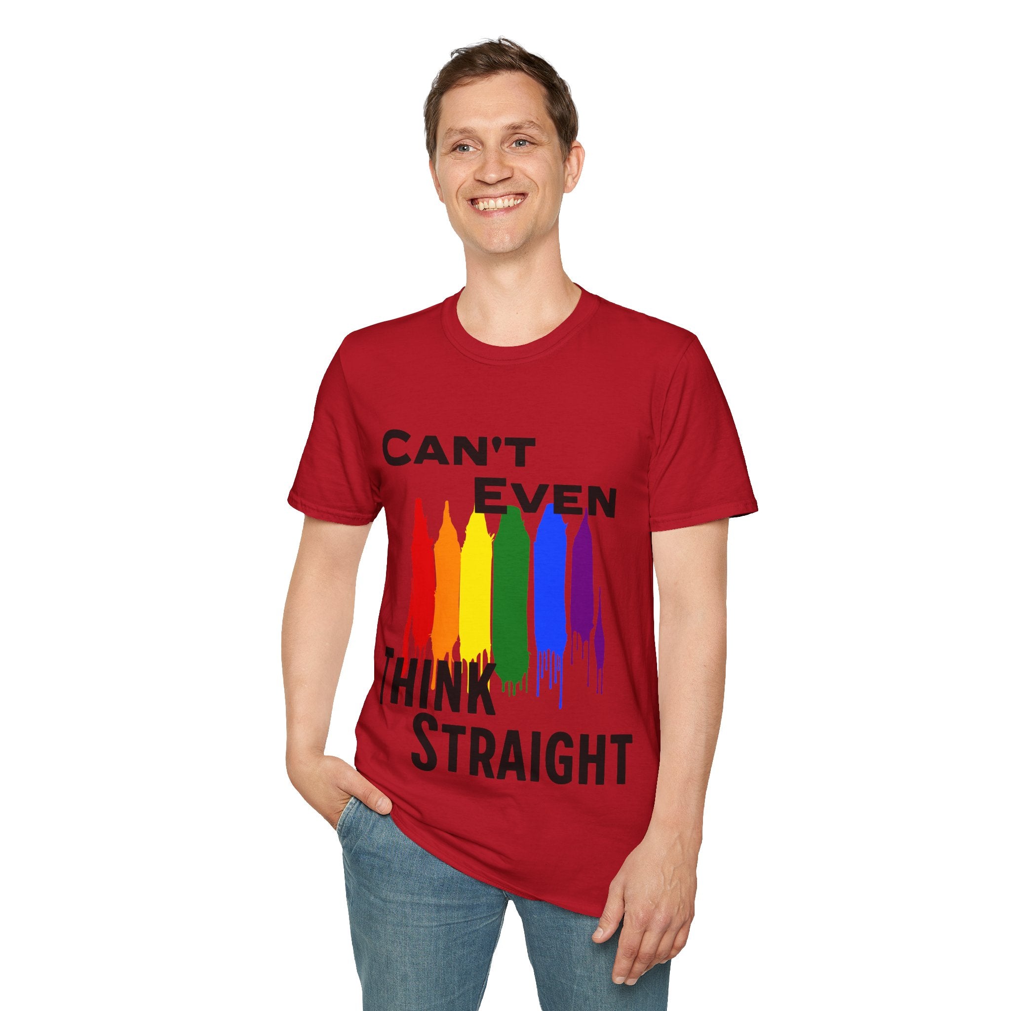 Think Straight Unisex Softstyle T-Shirt