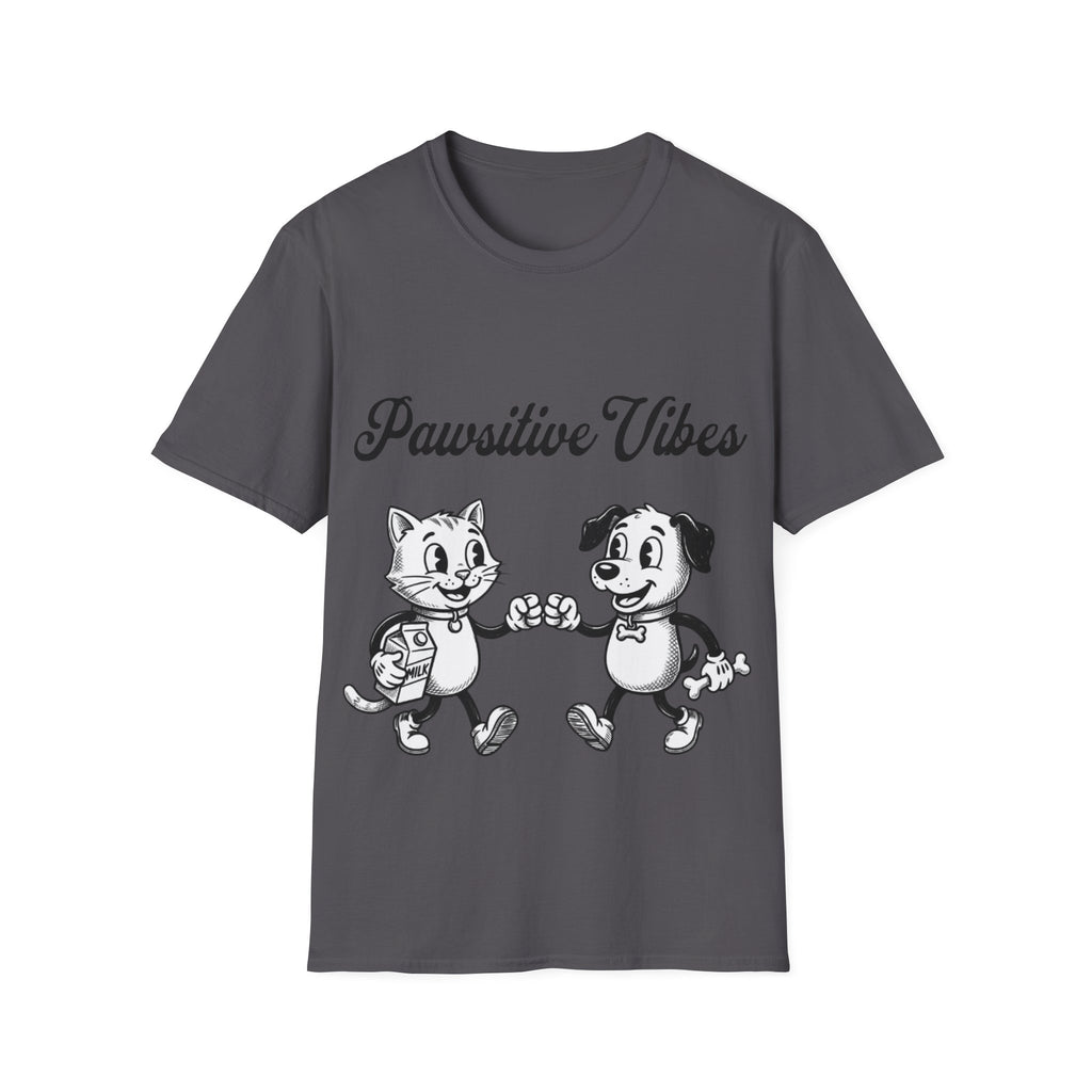 Pawsitive Vibes Unisex Softstyle T-Shirt